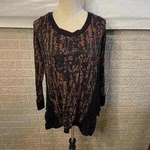 Mado‎ Et Les Autres Patterned Long Sleeve Sweater Blouse Size 3
